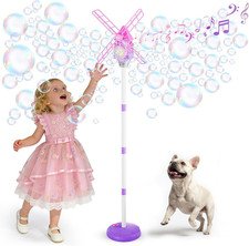 Windmill Bubble Machine for Kids, Summer Pool Party Bubble Blower