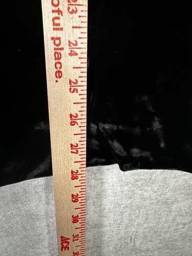 Vintage Nipon Coature 2 Teiler Midi Rock Anzug Schwarz Velour 4 Knopf Blazer - Bild 12 von 15