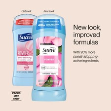 Suave Invisible Solid Antiperspirant Deodorant Powder Women 2.6 oz Pack Of 2 
