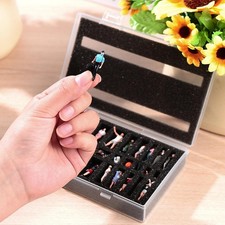 1:64 1:87 Scatola per miniature con strato di schiuma pre-scanalato