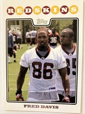 2008 Fred Davis Topps Rookie Card #379. rookie card picture