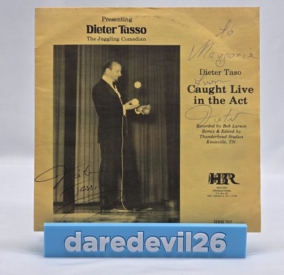 DIETER TASSO The Juggling Comedian signed ''Caught Live In The Act'' 7'' Vinyl