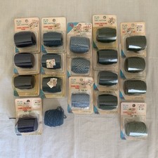 Yarn Candlewick Thread Lot of 19 New Old Stock Blue Green Various Color USA Made
