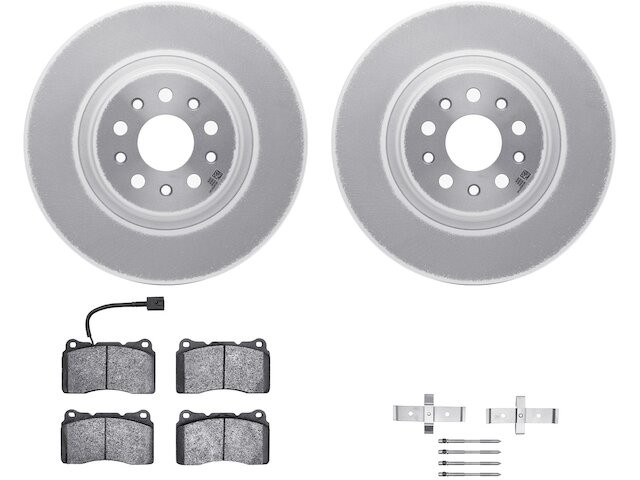 Front Brake Pad and Rotor Kit For 14-22 Maserati Ghibli YW48P9