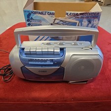 Coby CX-144 Portable Cassette Boombox AM/FM  Open Box works w/ Original Box