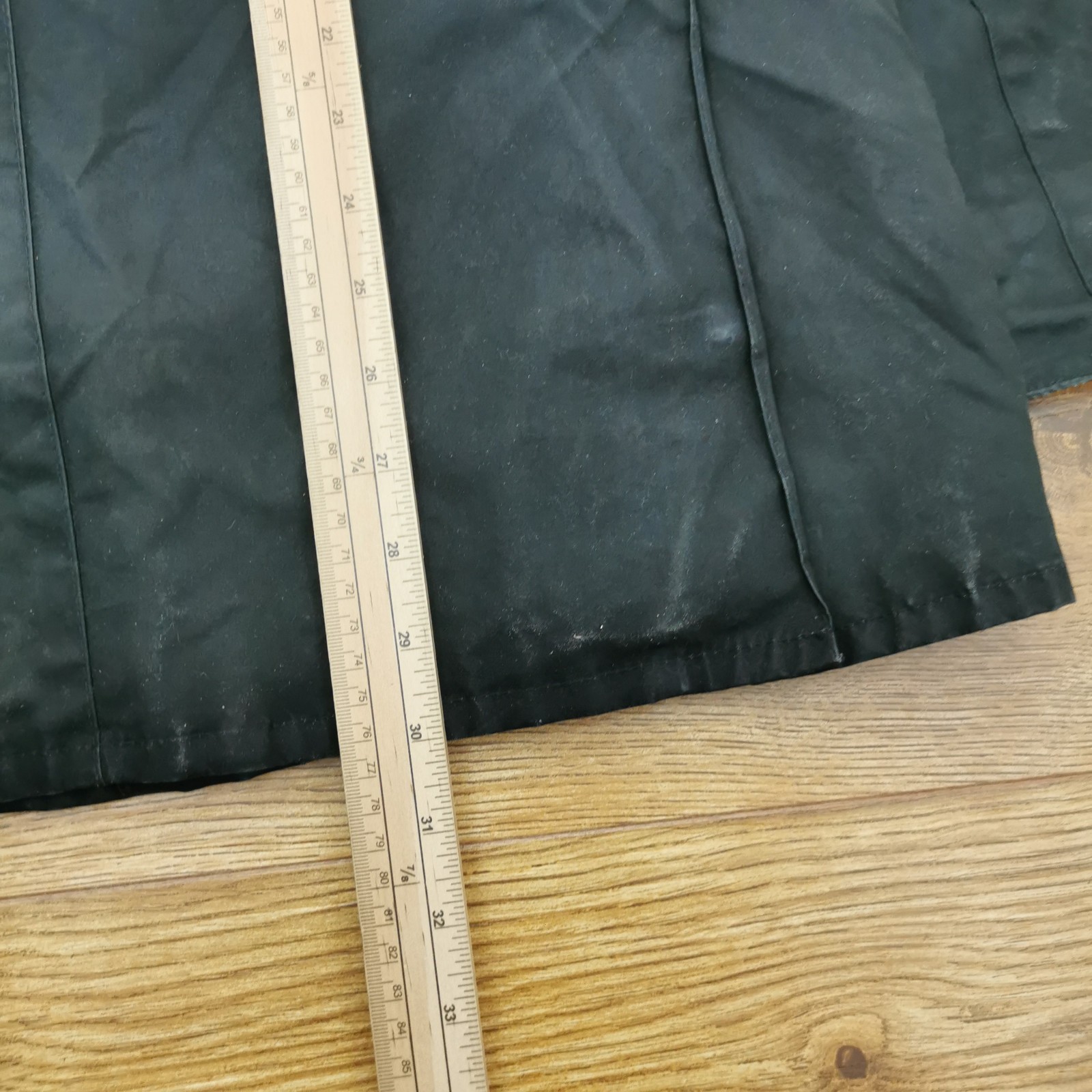 Barbour Ashby Wax Jacket Mens M Medium Black Country Outdoor Tartan Lining image 8