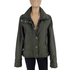 Cerruti 1881 Donna Verde Scuro Imbottito Cappotto Giacca Taglia 46 Eu 42 14 12