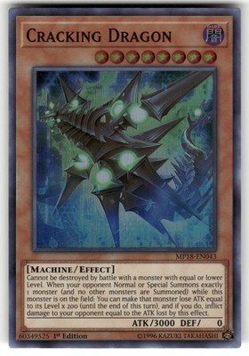 Cracking Dragon Super Rare 2018 Mega-Tins Mega Pack MP18-EN043 NM