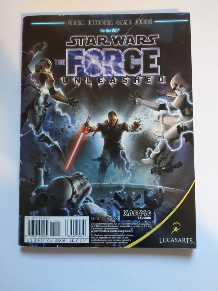 Star Wars The Force Unleashed Prima Guía Oficial de Estrategia Xbox 360 PS3 Wii Foto 2 de 2