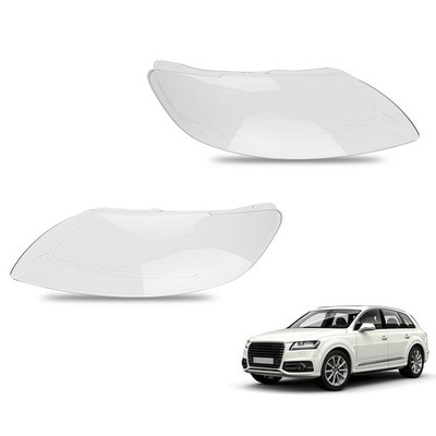 Waterproof Headlights Headlamps Lens Cover Left+Right For Audi Q7 2006-2015 NEW