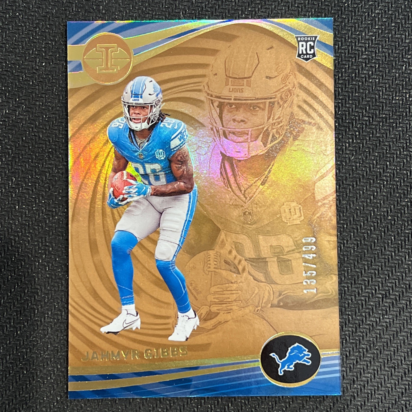 JAHMYR GIBBS Rookie Bronze 135/499 2023 Panini Illusions Football #38 Lions