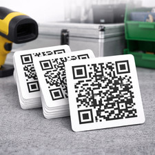 Custom QR Code Serial Labels Asset Tag Inventory Tracking Vinyl Stickers Printed