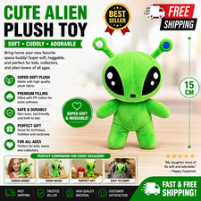 IKEA AFTONSPARV Alien Plush - Green Kids' Favorite Soft Toy Stuffed Anime