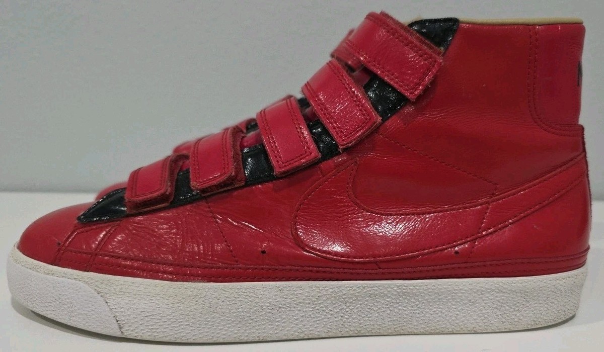 2009 Nike Blazer AC High Varsity Red Enamel Black White 386162-661 Men’s SZ 11 2009 Nike Blazer AC High Varsity Red Enamel Black White  main image 2