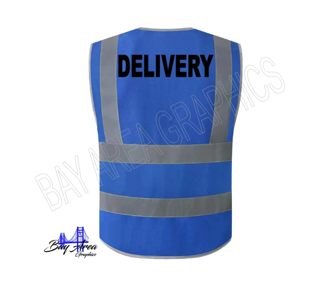 ENTREGA Chaleco de Seguridad Chaleco Reflectante de Alta Visibilidad con Texto de Color Personalizado - Múltiples Co Foto 3 de 4