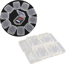 Secure Memory Card Case for SD/SDHC/MMC Cards - Lightweight Durable - White