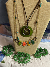 Women’s Fashion Jewelry Mixed Lot Multicolor Necklaces, Mixed Metals/Materials