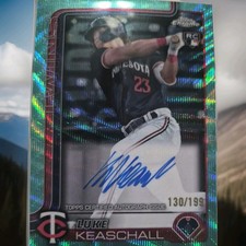 LUKE KEASCHALL AUTOGRAPH CARD. ALSO IT HAS A SERIAL NUMBER 130/199. 