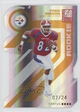 2005 Donruss Elite Rookie Status Gold Die-Cut 7/24 Fred Gibson #150 z7j