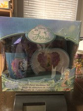 Heart Shape Tinkerbell  Fairies Mealtime Dinnerware Set Plate,Bowl and Cup-New 