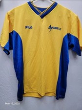 Vintage Fila Houston Dynamos #23 Soccer Jersey Size Small Made in Italy