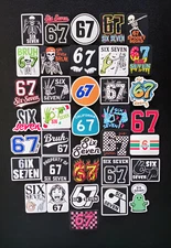 67 Six Seven Meme Vinyl Decal Stickers Hands Funny Trend Slang Pop Culture Bruh