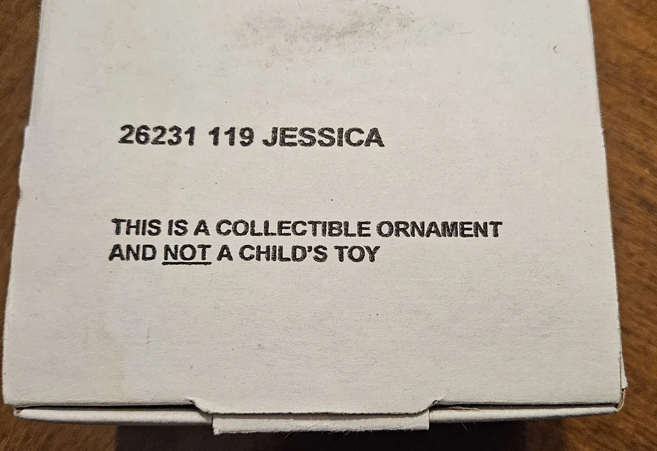 Disney Jessica Rabbit Adorno Vintage Navidad Coleccionable Con Caja Foto 2 de 4