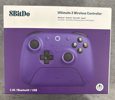 8BitDo Ultimate 2 Wireless Controller Purple