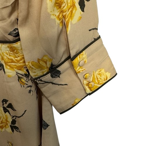 JOA Bow Tie Floral Dress in Flax Multi NWT - Picture 5 of 7