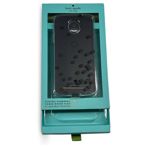 Funda rígida flexible para teléfono celular Kate Spade Moto Z Droid Edition diseñador - Imagen 2 de 3
