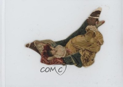 1889 Kinney Bros Novelties Chips Tobacco N228-3 Die-Cut Girl in Hammock #32 3q4