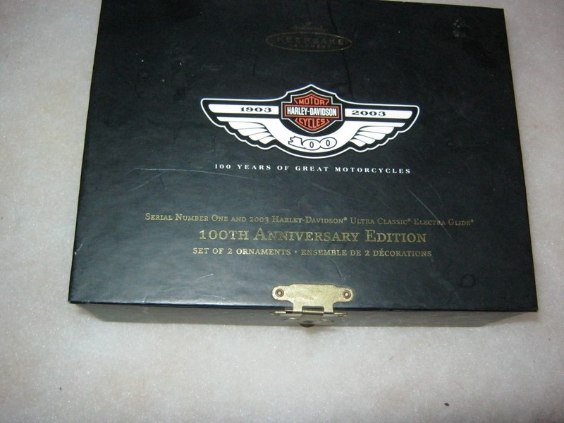 HARLEY-DAVIDSON, Boxed Set Motorcycle Ornament 2 , Orig. Box