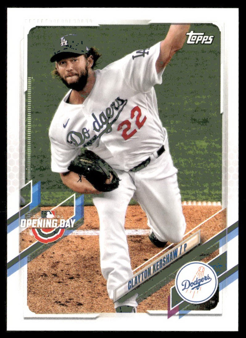 2021 Topps Opening Day #39 Clayton Kershaw