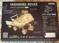 ROKR Vagabond Mechanical Solar Rover 3D Wood Wooden Puzzle Space Hunting LS503