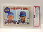 Nolan Ryan Jerry Koosman 1968 Topps Rookie Reprint #177 PSA Auth Dual Auto
