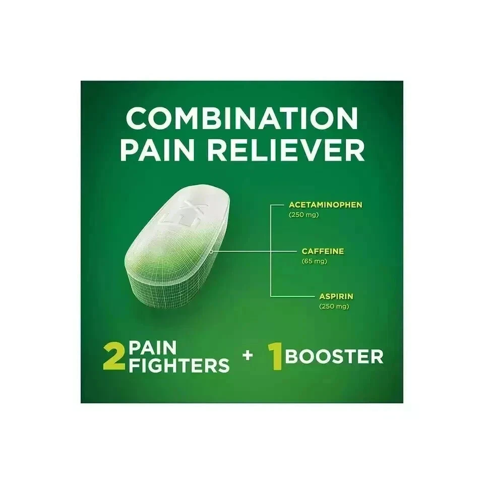 Comprimidos Excedrin Extra Strength, ayuda para aliviar el dolor (250 mg., 300 ct.) Foto 2 de 4