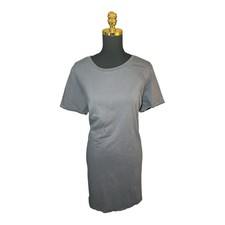 Terra & Sky Women's Charcoal Tie Back T-Shirt Dress Size 1X
