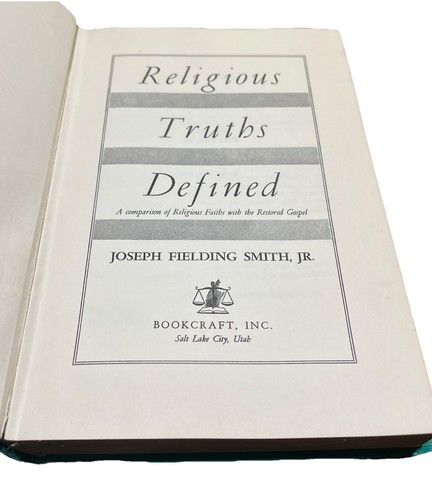 Religious Truths Defined by Joseph Fielding Smith Jr./hardcover/ 1959 - Picture 2 of 4