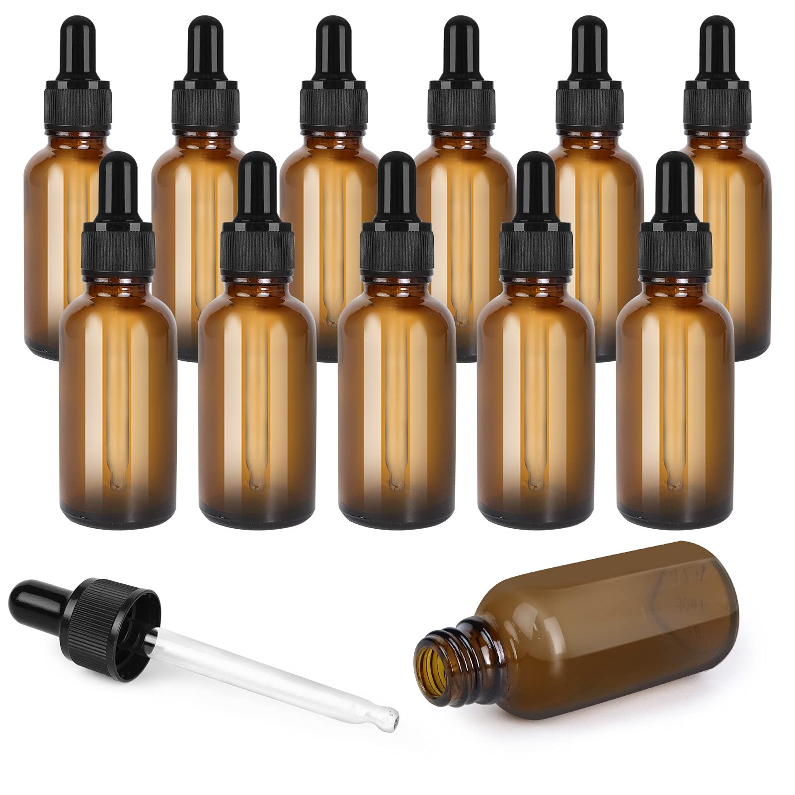Flacon compte-gouttes 30ml bouteille vide verre pour huile essentielle