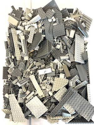 LEGO Bulk lot 4 lbs pounds clean GRAY MIX bricks blocks pieces #F STAR WARS