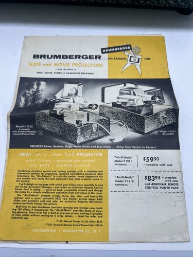 Vintage Brumberger Automatic Slide Changer Projector Model 1316 - Picture 12 of 18