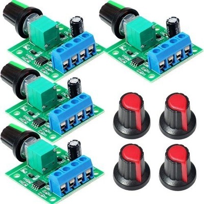 PWM Low Voltage Motor Speed Controller DC 1.8V 3V 5V 6V 12V Style: 12V/2A-4PCS