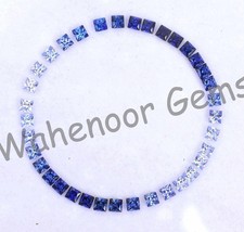 3x3 mm Natural Rainbow Sapphire Princess Cut 36 pcs Stunning Loose Gemstone