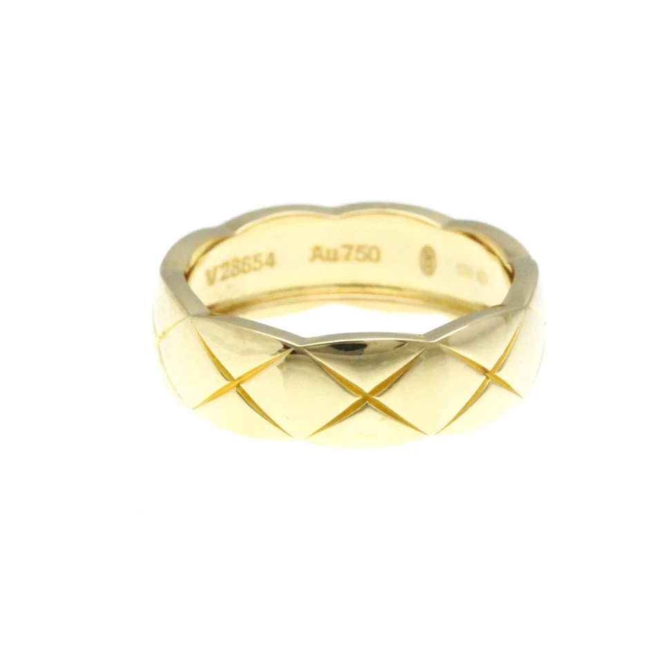 Anillo Chanel Coco Crush Tamaño Mediano Oro Amarillo (18K) Moda Sin Piedra Banda Anillo Foto 4 de 4