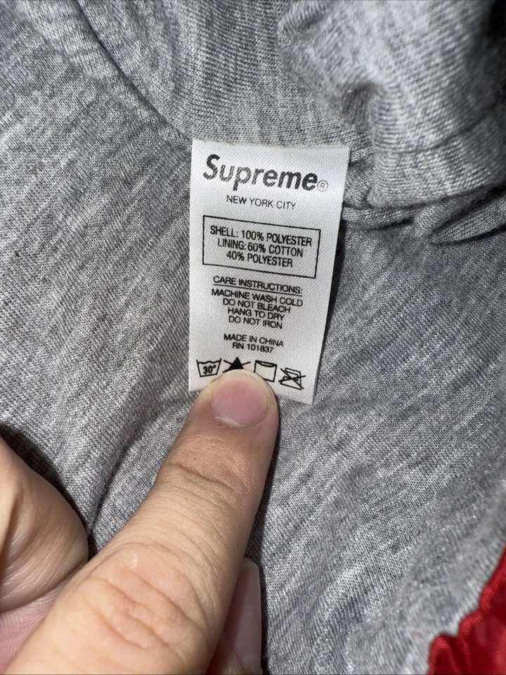 NUEVO CON ETIQUETAS Supreme New York FW17 Supreme Team GT Sudadera con Capucha ROJA GRANDE Auténtica Foto 4 de 4