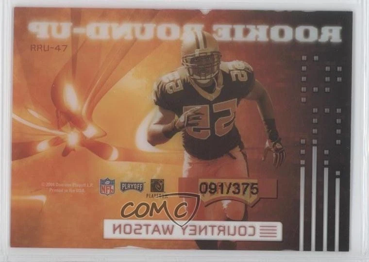 2004 Playoff Contenders Rookie Round-Up /375 Courtney Watson #RRU-47 RC - Image 2 of 2