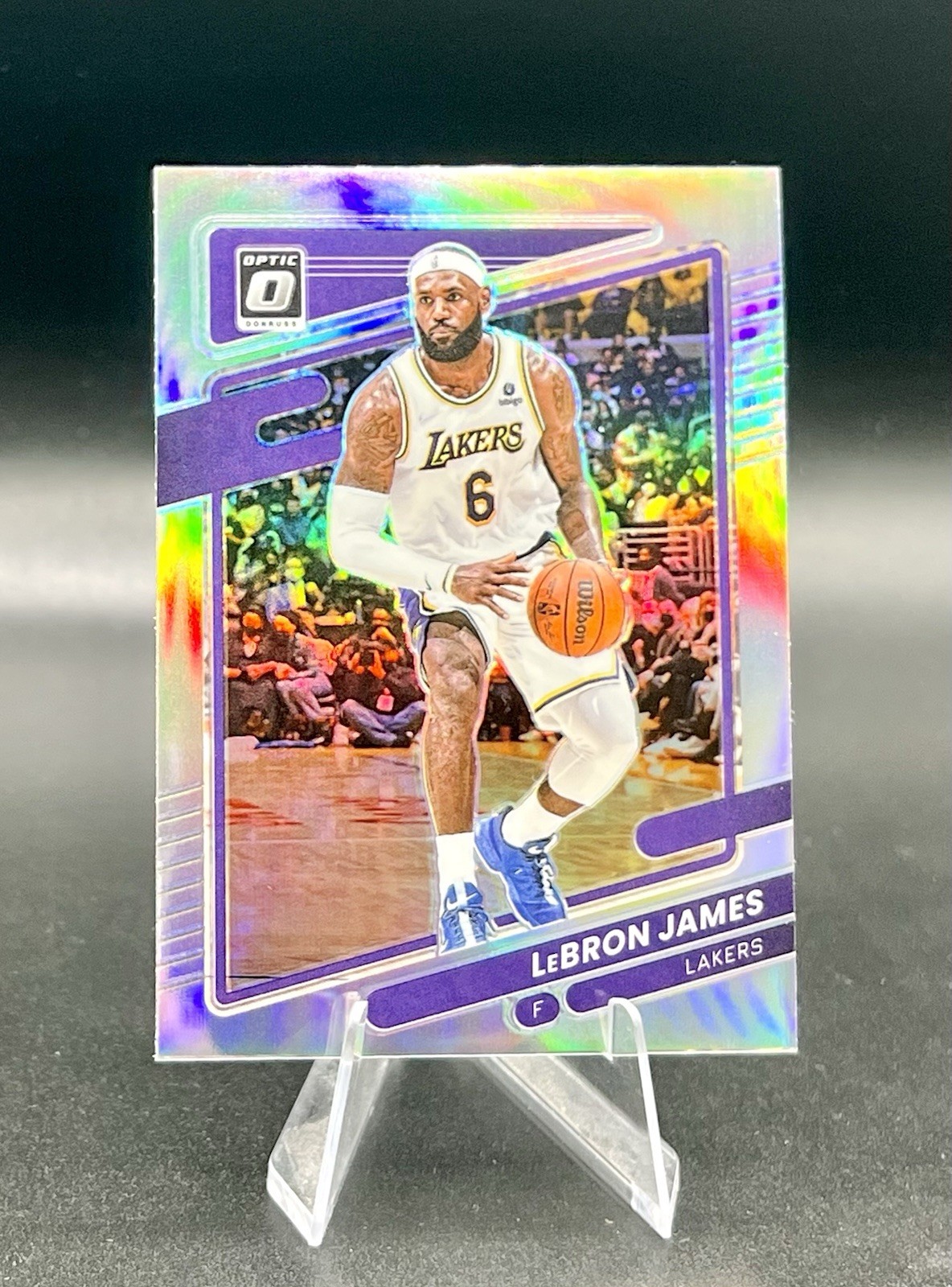 LeBron James 2021-22 Panini Donruss Optic Silver Prizm #41 Los Angeles Lakers
