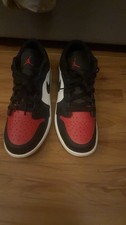 air jordan 1 low red white and black