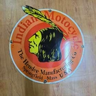 INDIAN MOTOCYCLE PORCELAIN ENAMEL SIGN 20 X 22.5 INCHES