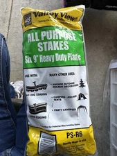 Plastic Tent Stakes 9" & 6"  Heavy Duty Camping Tent Pegs for Outdoor Canopys